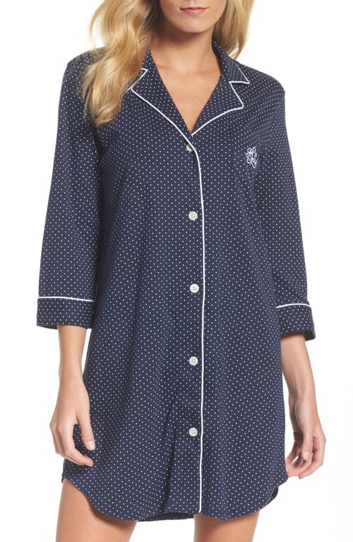 RALPH LAUREN LAUREN RALPH LAUREN COTTON JERSEY SLEEP SHIRT