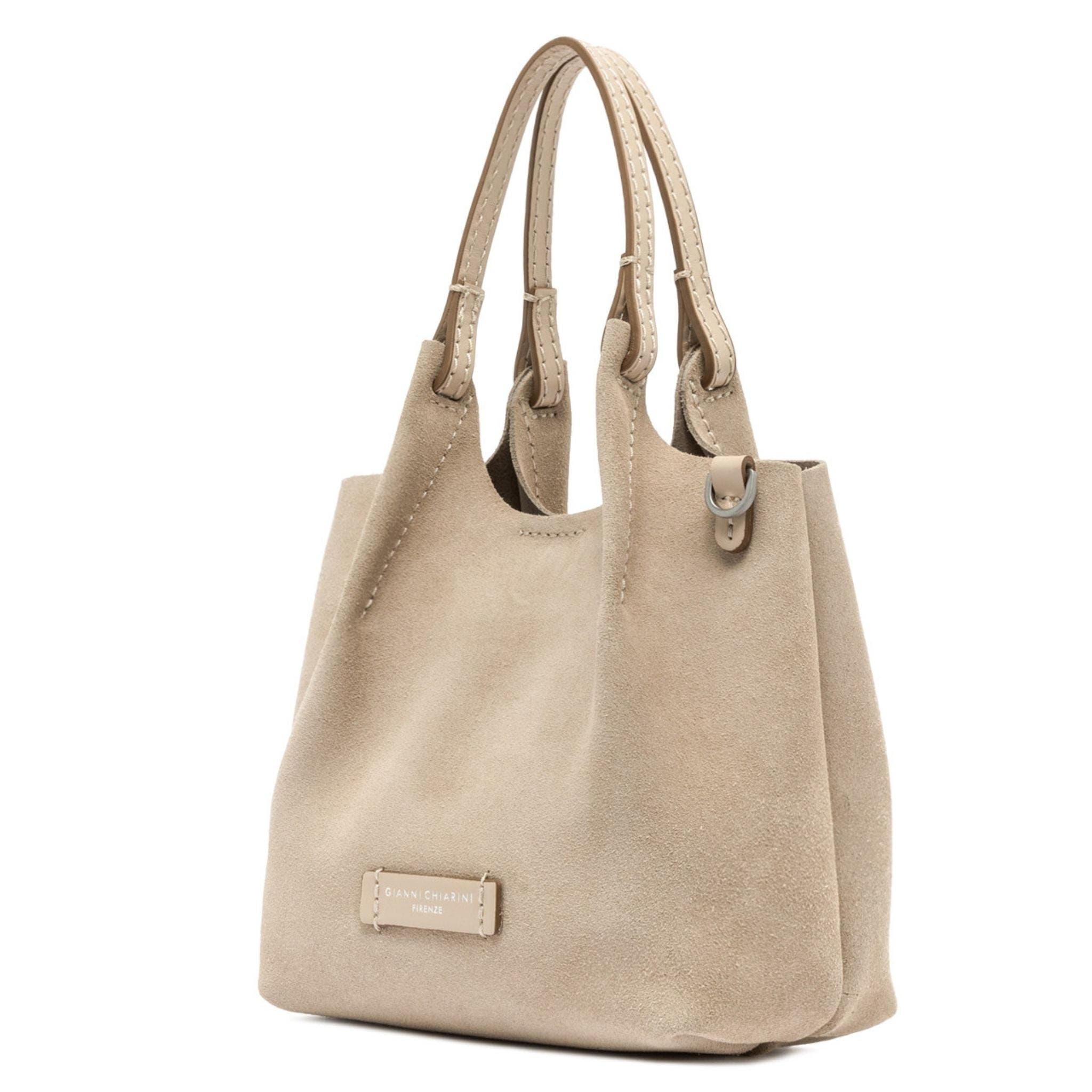 Dua Leather Mini Hobo Bag, Alternate, color, nude