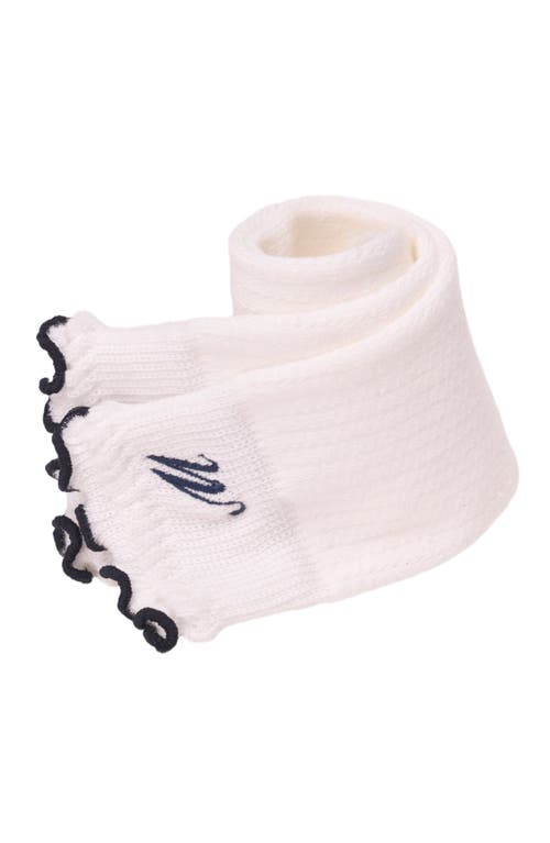 Maje Cotton Pointelle Socks In White