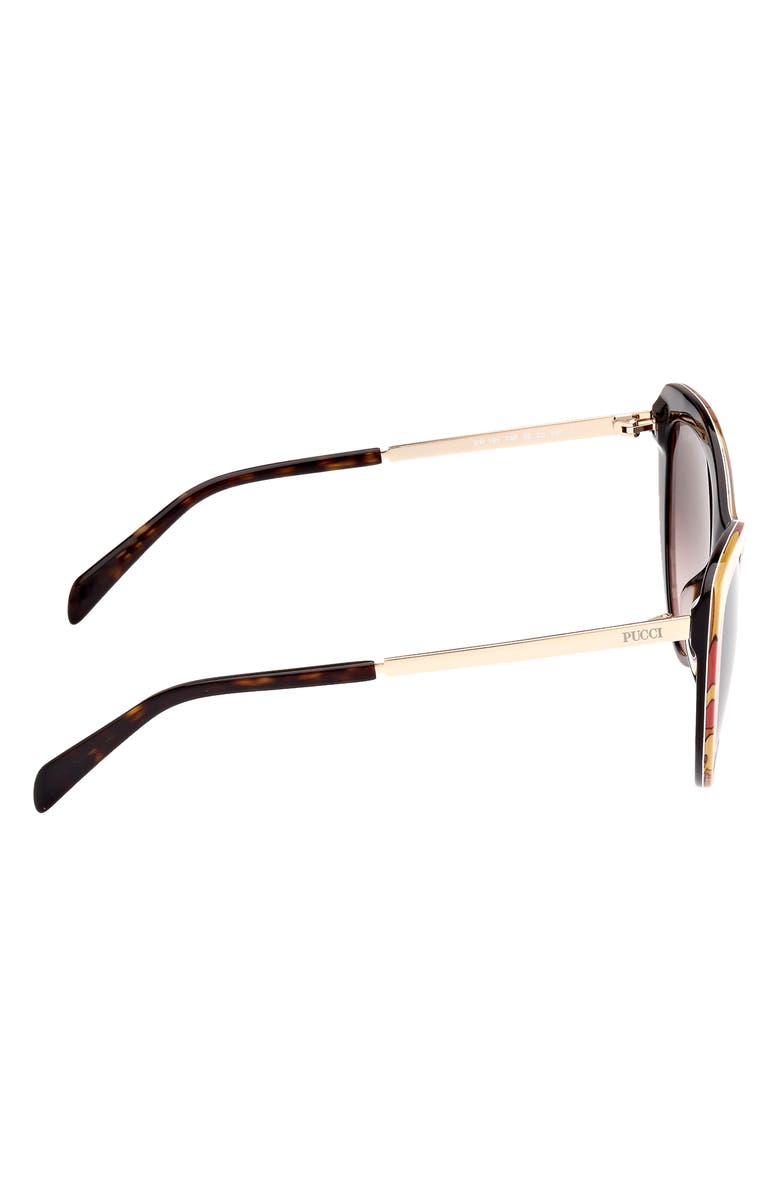 Emilio Pucci 56mm Cat Eye Sunglasses, Alternate, color, 