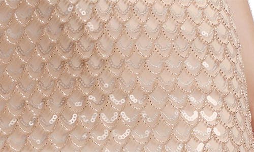 DRESS THE POPULATION DRESS THE POPULATION ANYA SCALLOP BEAD DETAIL COCKTAIL MINIDRESS