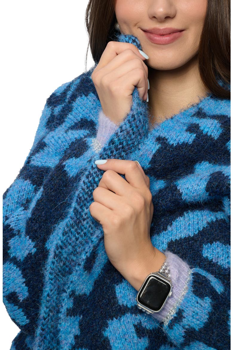 Cheetah Cardigan, Alternate, color, NAVY