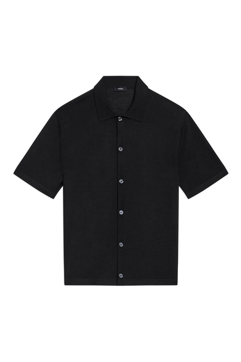 Button-Down in Regal Wool Button-Up Shirt, Alternate, color, BLACK - 001