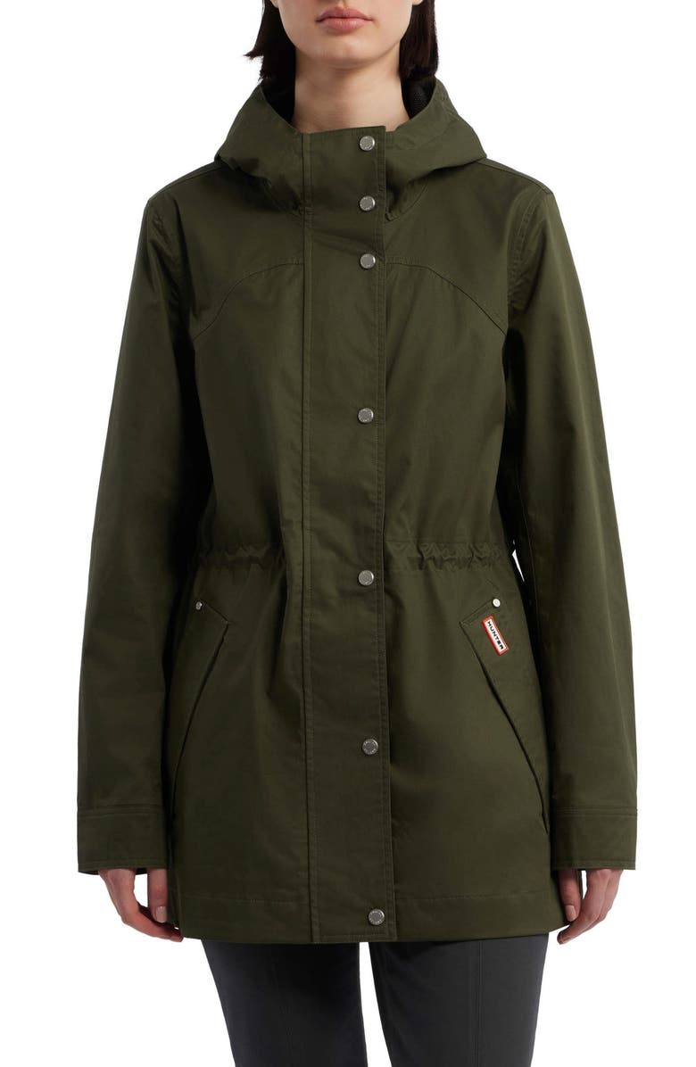Hunter Adela Hooded Waterproof Jacket, Main, color, 