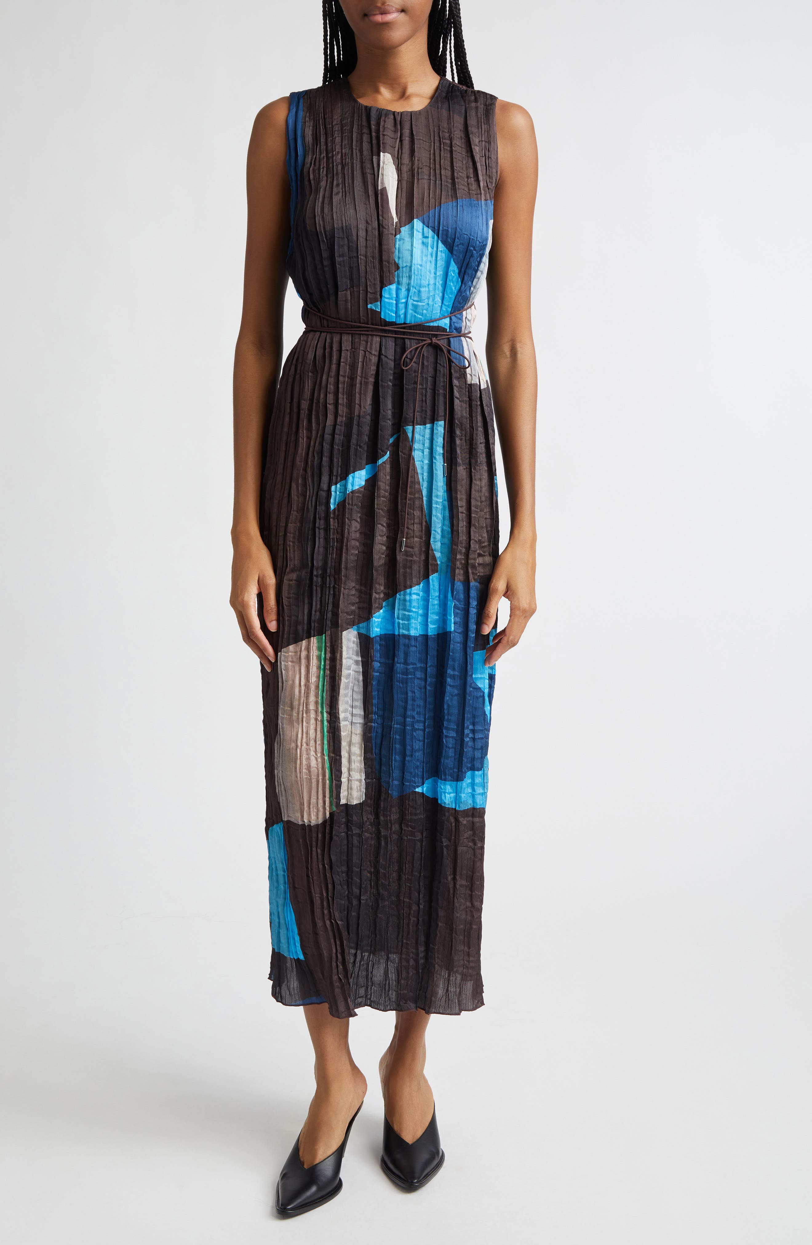 Mizu Sleeveless Colorblock Dress