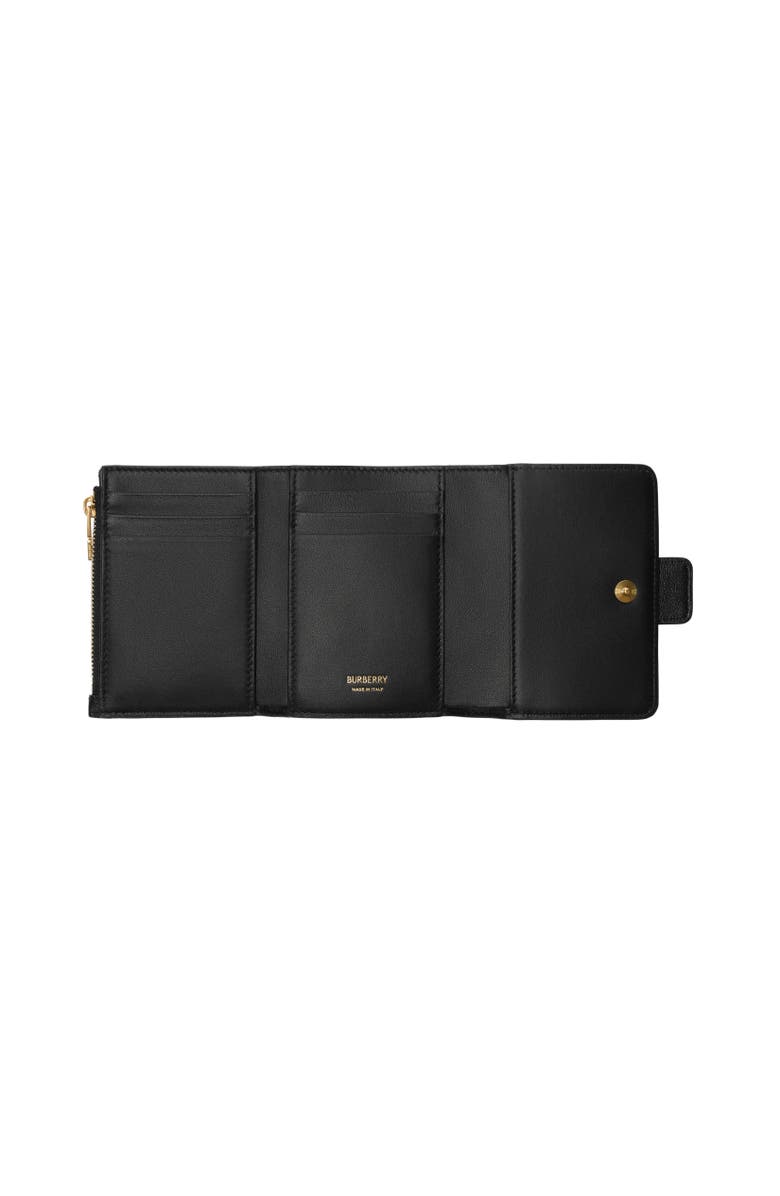 Burberry Rider Compact Wallet, Alternate, color, Black