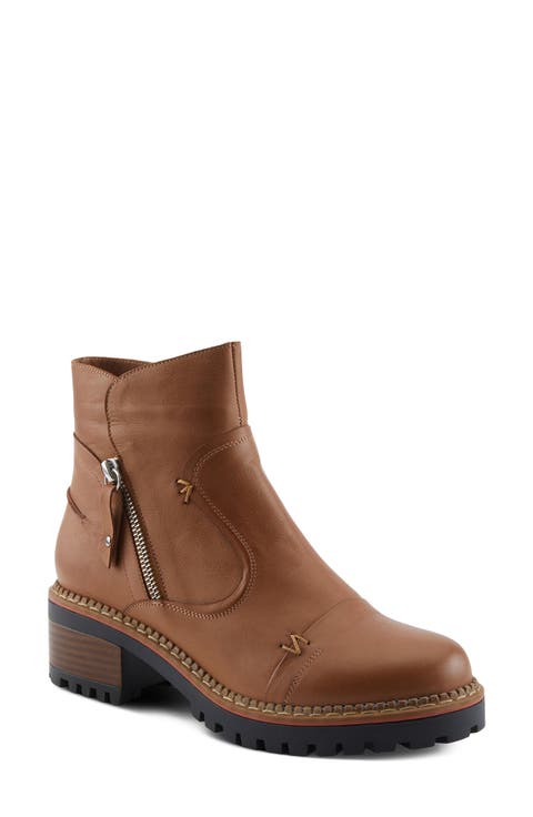 Denaye Leather Bootie