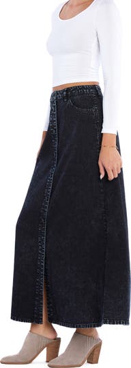 Denim Maxi Skirt