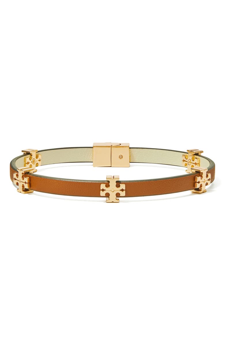 Tory Burch Eleanor Station Hinge Bracelet, Main, color,