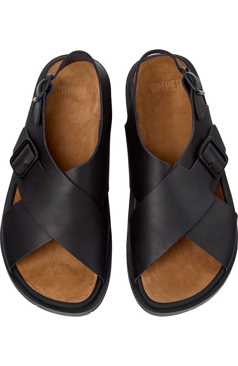 Camper Lluc X-Strap Sandal, Alternate, color, Black