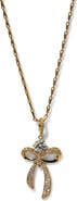 Nadri Eros Bow Pendant Necklace