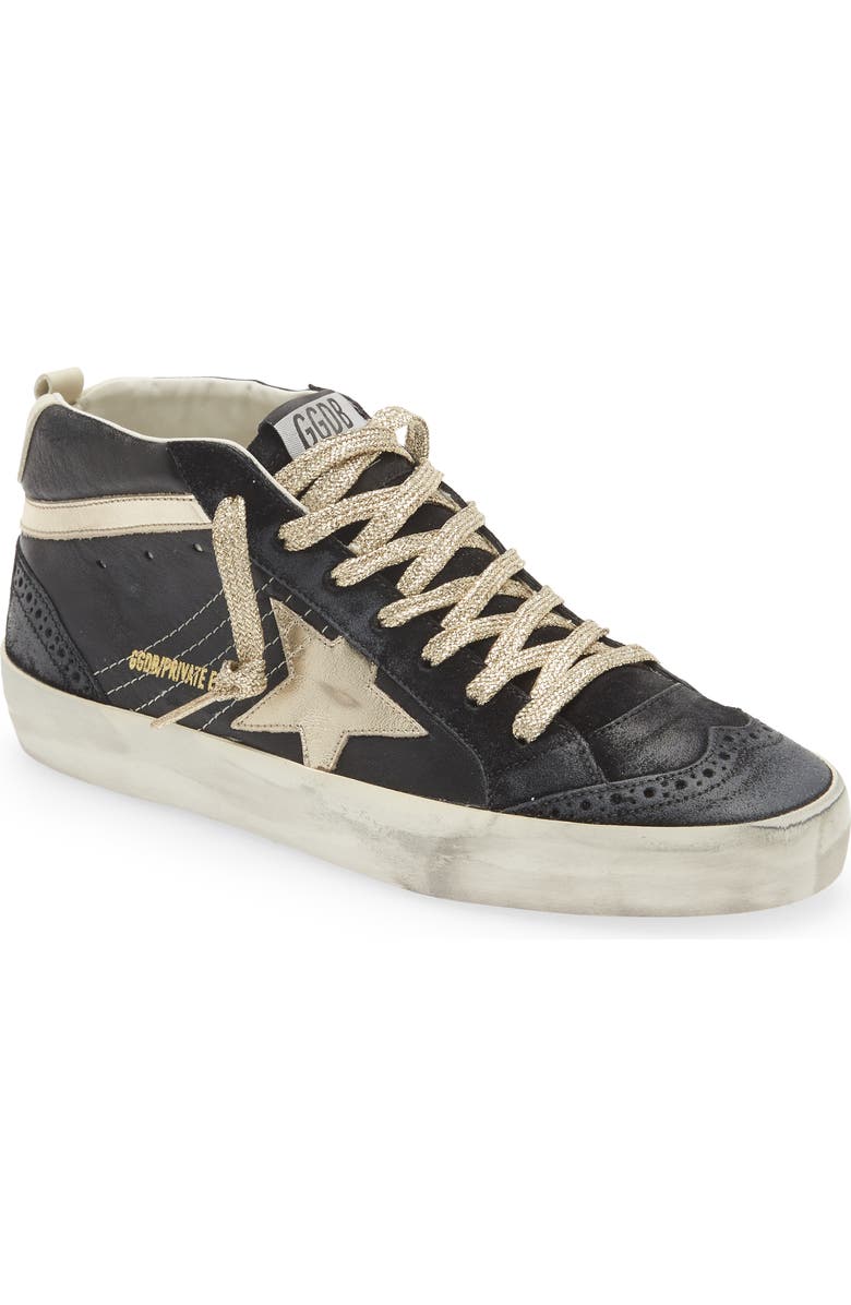 Golden Goose Mid Star Glitter Sneaker, Main, color,