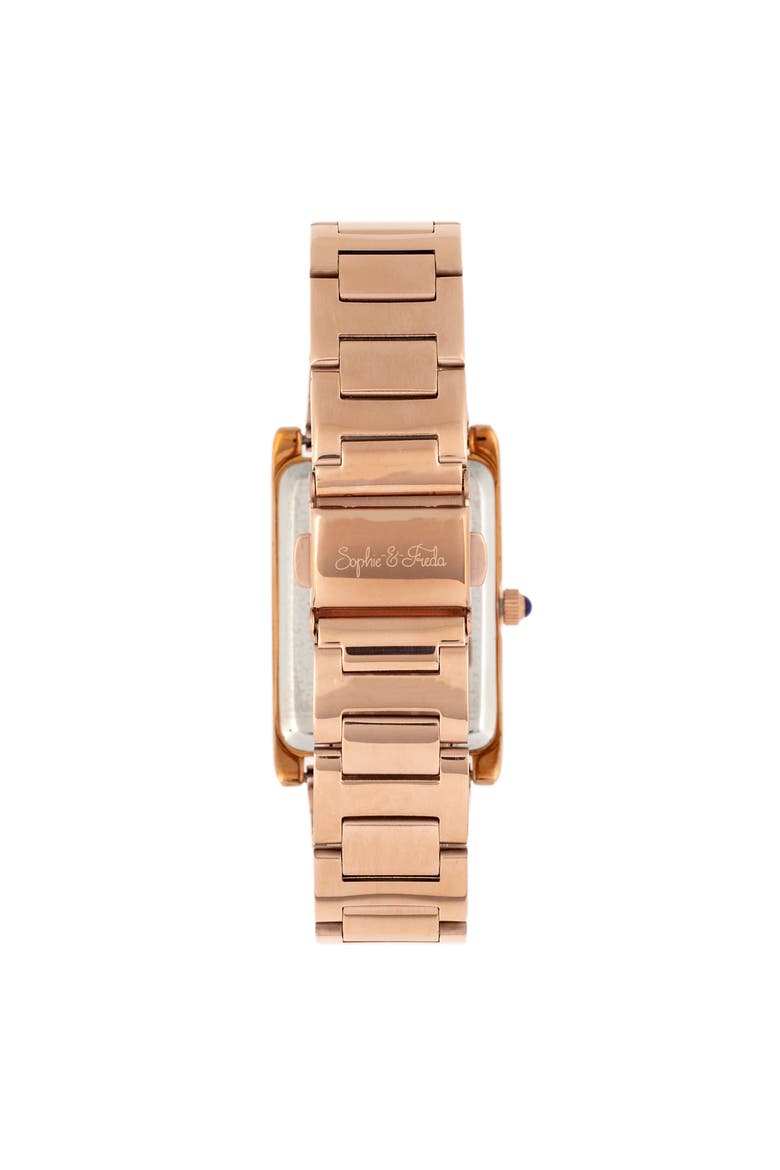 Wilmington Bracelet Watch w/ Swarovski Crystals, Alternate, color, Rose Gold