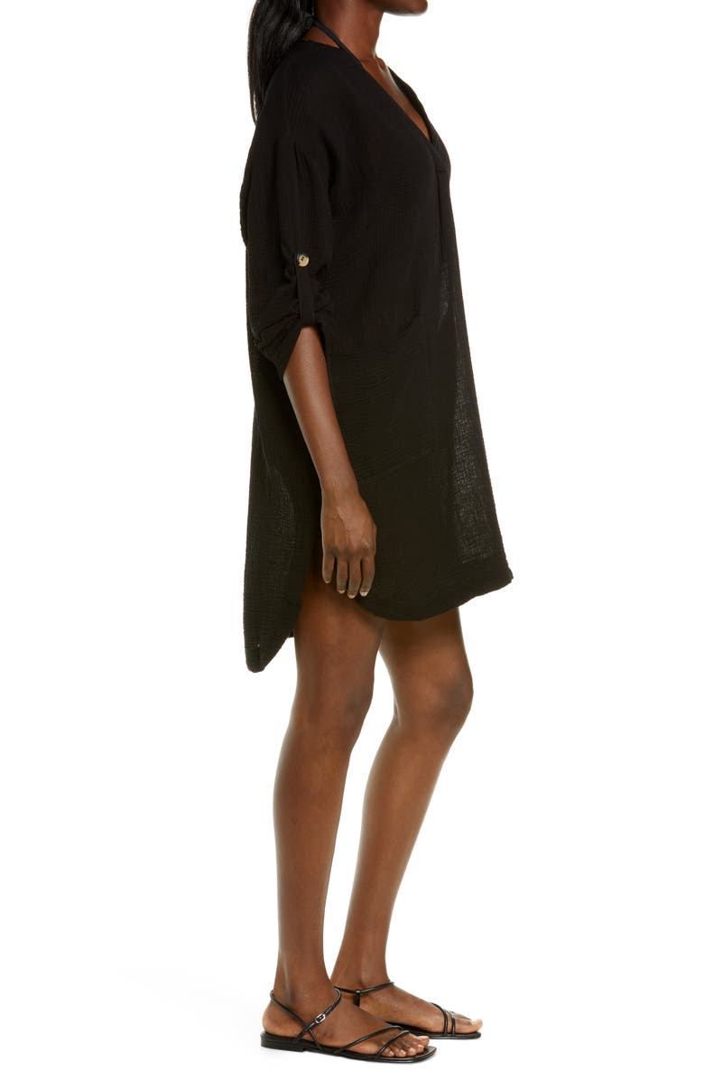 Seafolly Essential Cover-Up, Alternate, color, Black