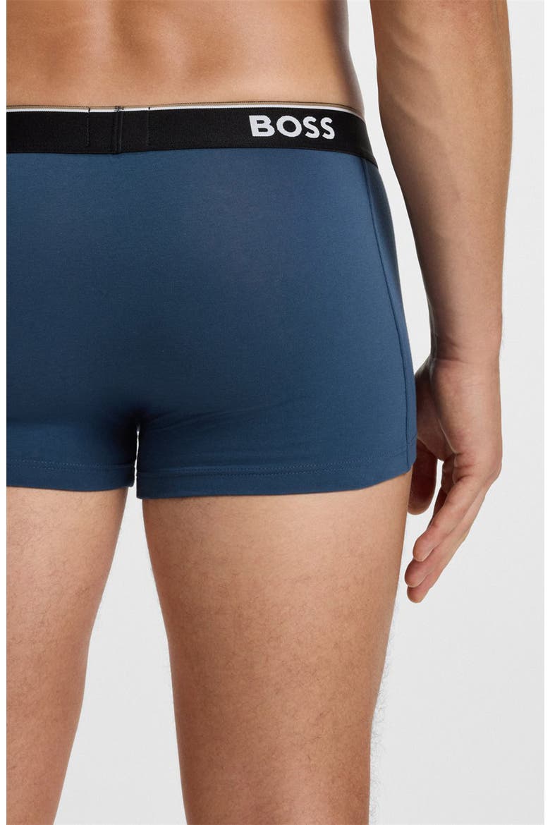 Assorted 3-Pack Power Stretch Cotton Trunks, Alternate, color, BLUE MULTI