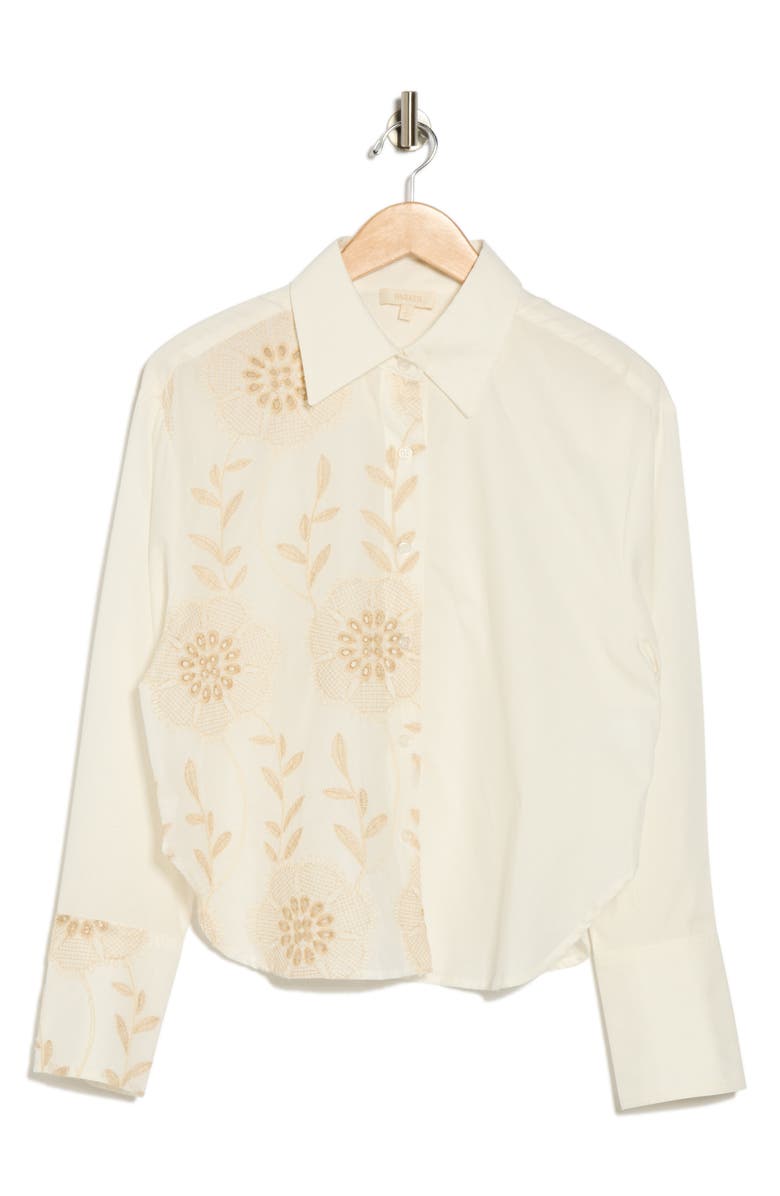 Parker The Corbin Long Sleeve Button Front Shirt, Alternate, color, Lucent White