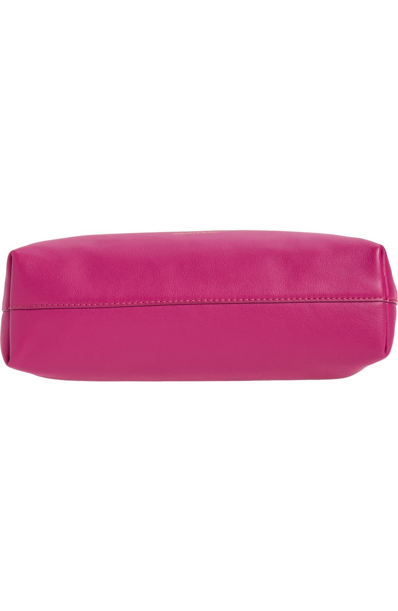 Veronica Beard Small Stash Leather Bag, Alternate, color, Berry