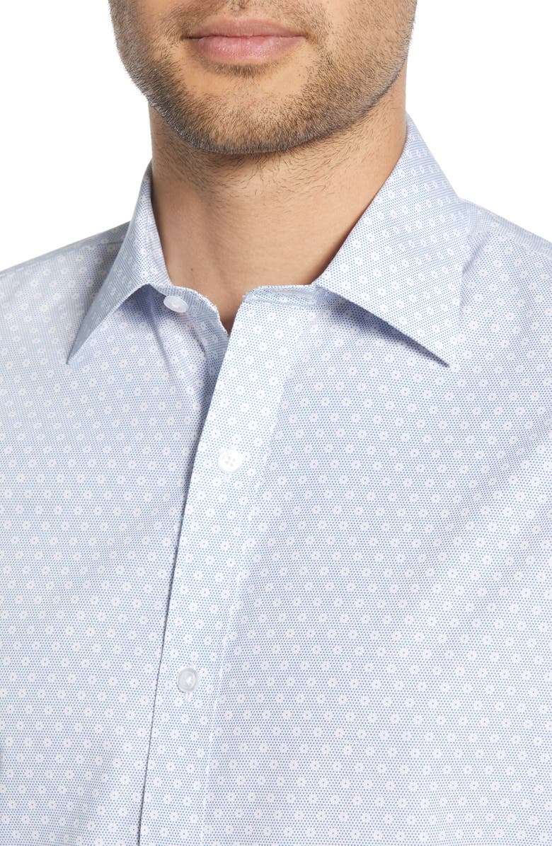 Bonobos Slim Fit Dot Dress Shirt, Alternate, color, 