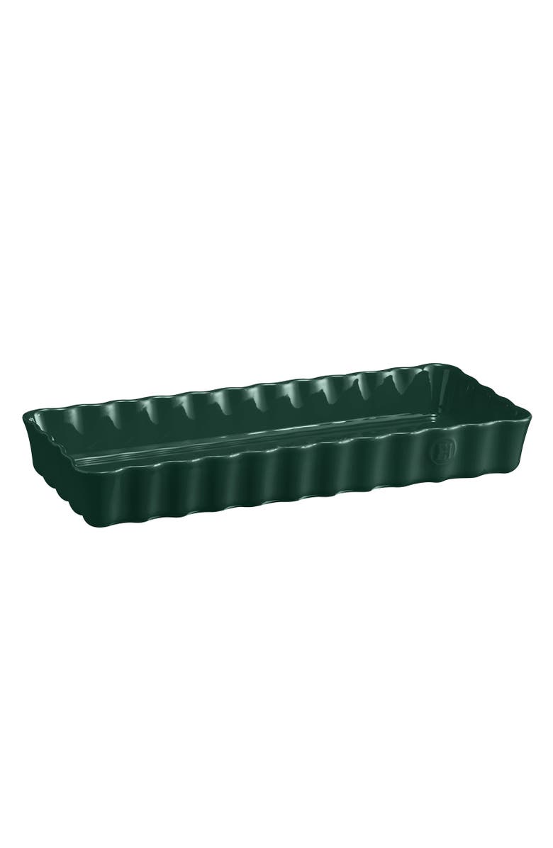 Emile Henry Slim Tart Dish, Main, color, Cedar