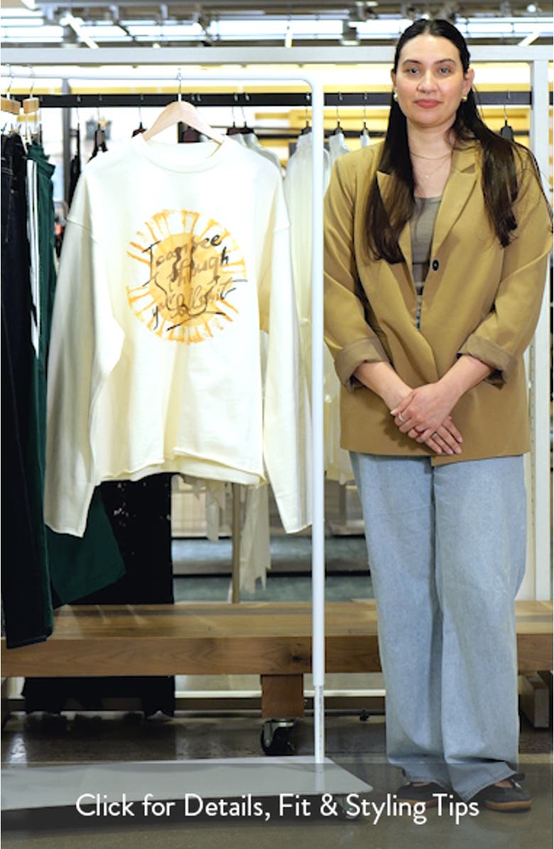 I Can See Long Sleeve Cotton Graphic T-Shirt, sales video thumbnail