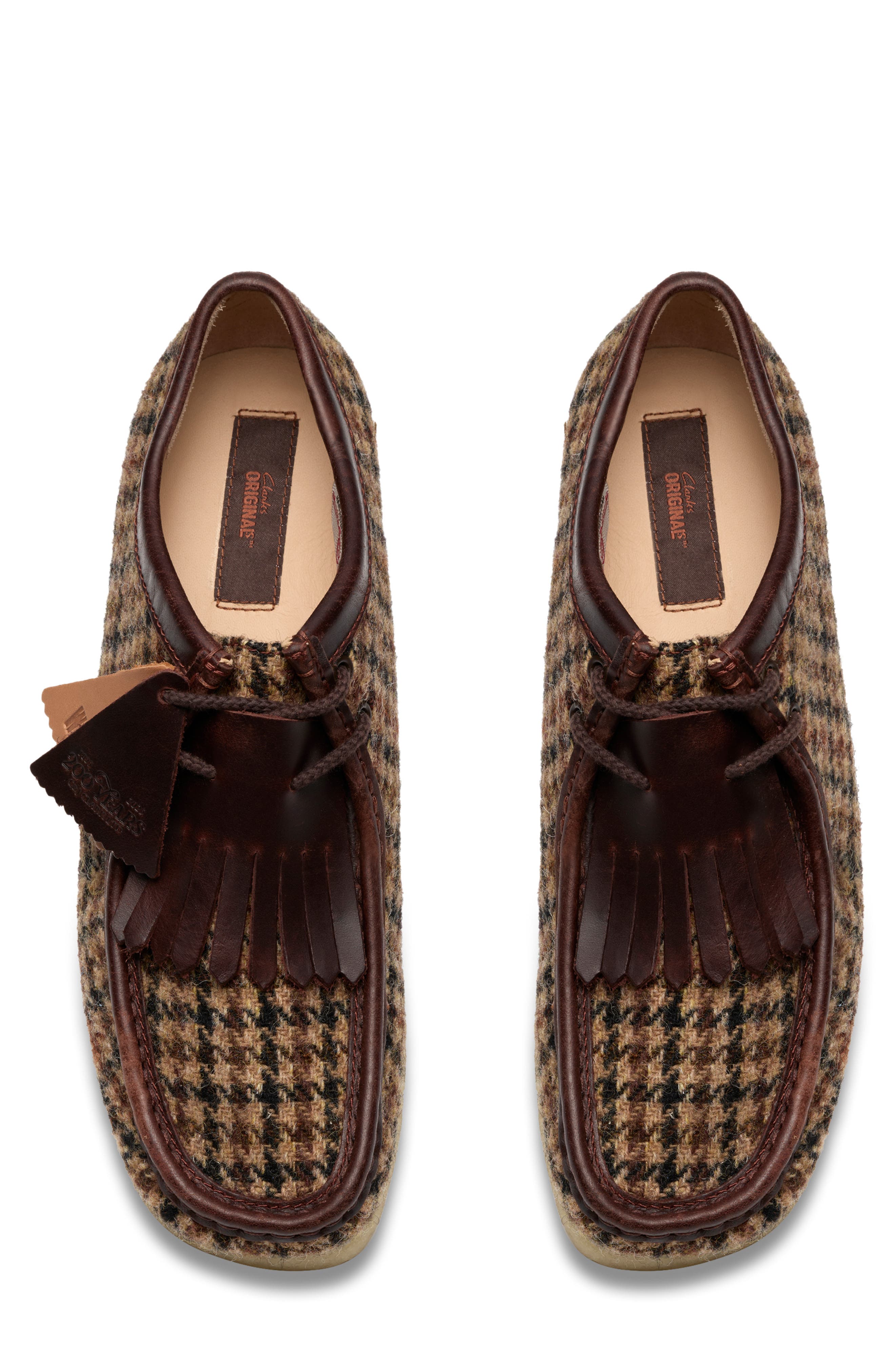 Wallabee Kiltie Chukka Boot, Alternate, color, BROWN TWEED COMB
