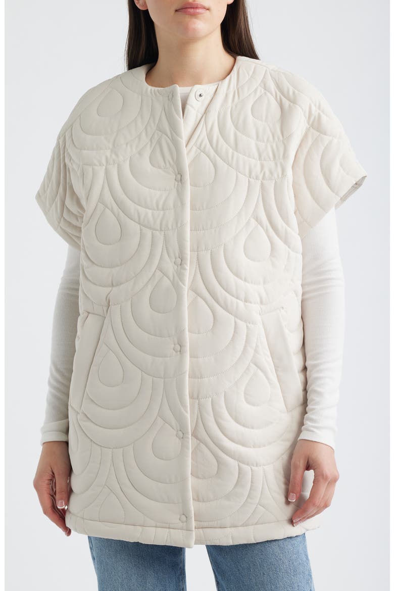 Blossom Short Sleeve Quilted Cape, Alternate, color, KIT
