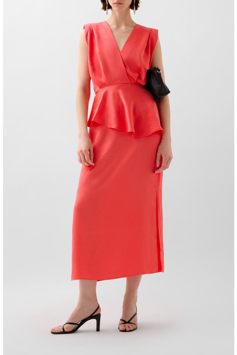 Crinkle Skirt, Alternate, color, Coral