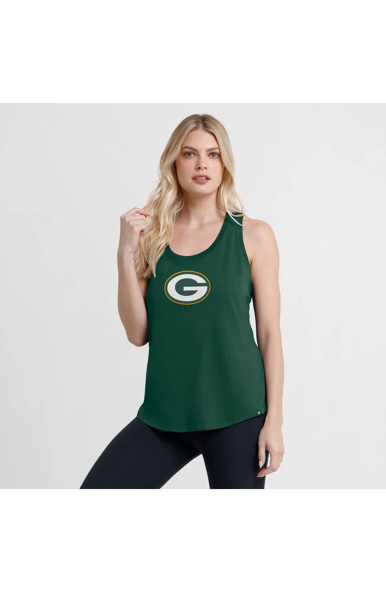 FANATICS Women's Fanatics Green Green Bay Packers Iron Fan Tank Top, Alternate, color, 