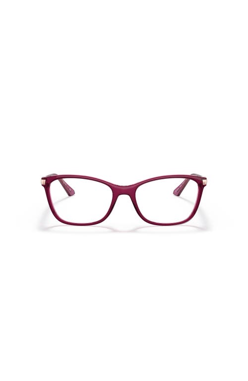 Vogue Eyewear 53mm Rectangle Optical Glasses In Purple