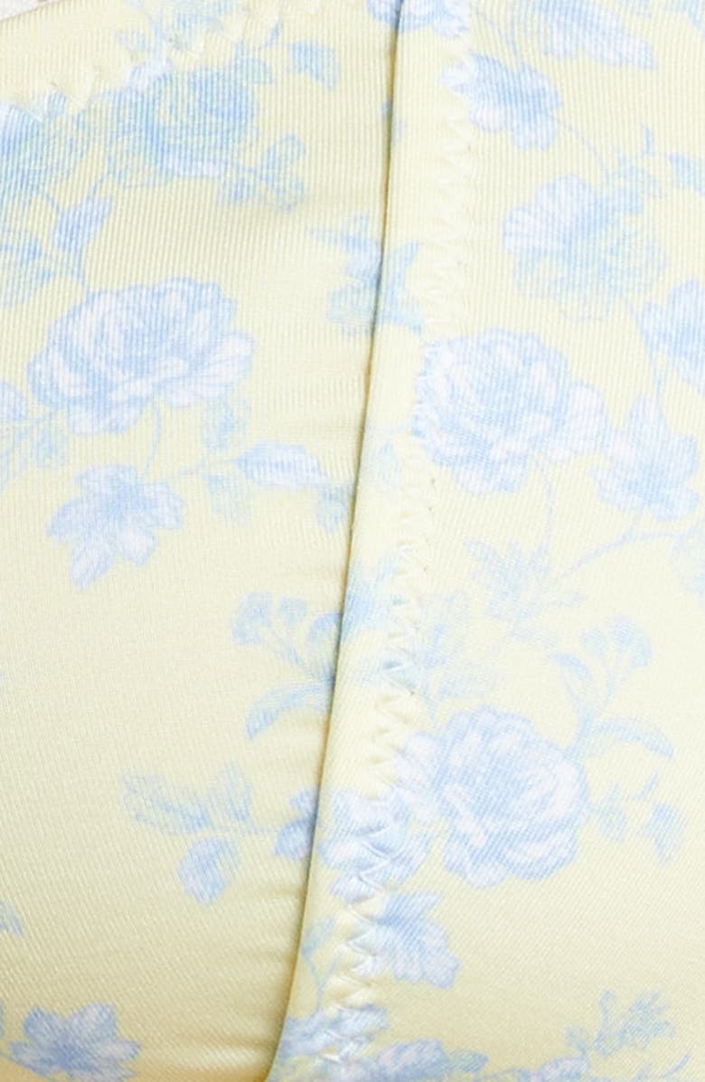 YELLOW THE LABEL Floral Underwire Bikini Top, Alternate, color,