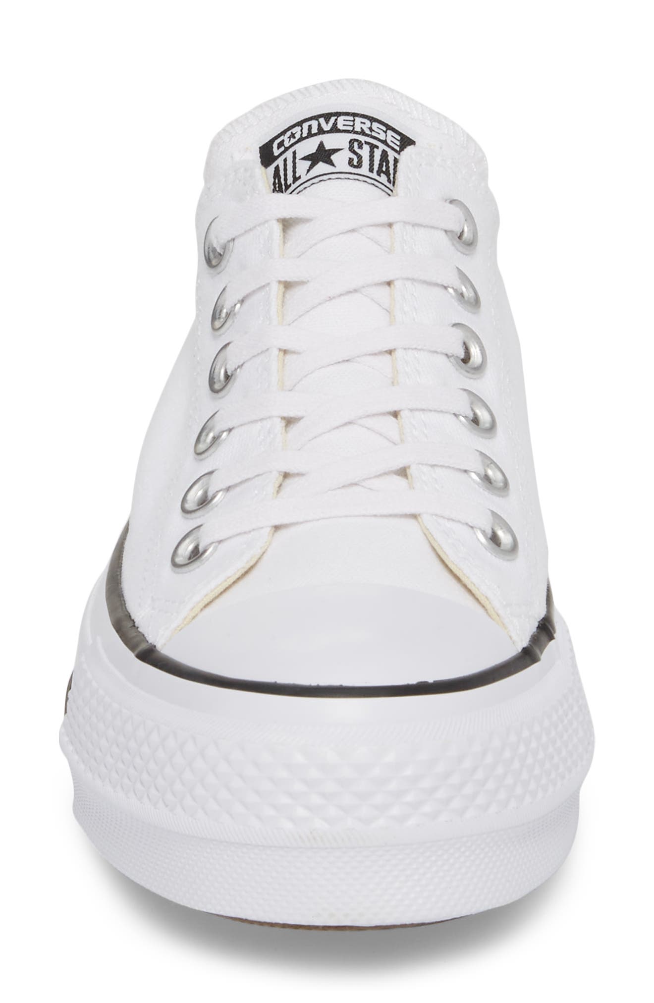 Chuck Taylor® All Star® Platform Sneaker, Alternate, color, WHITE/ BLACK/ WHITE