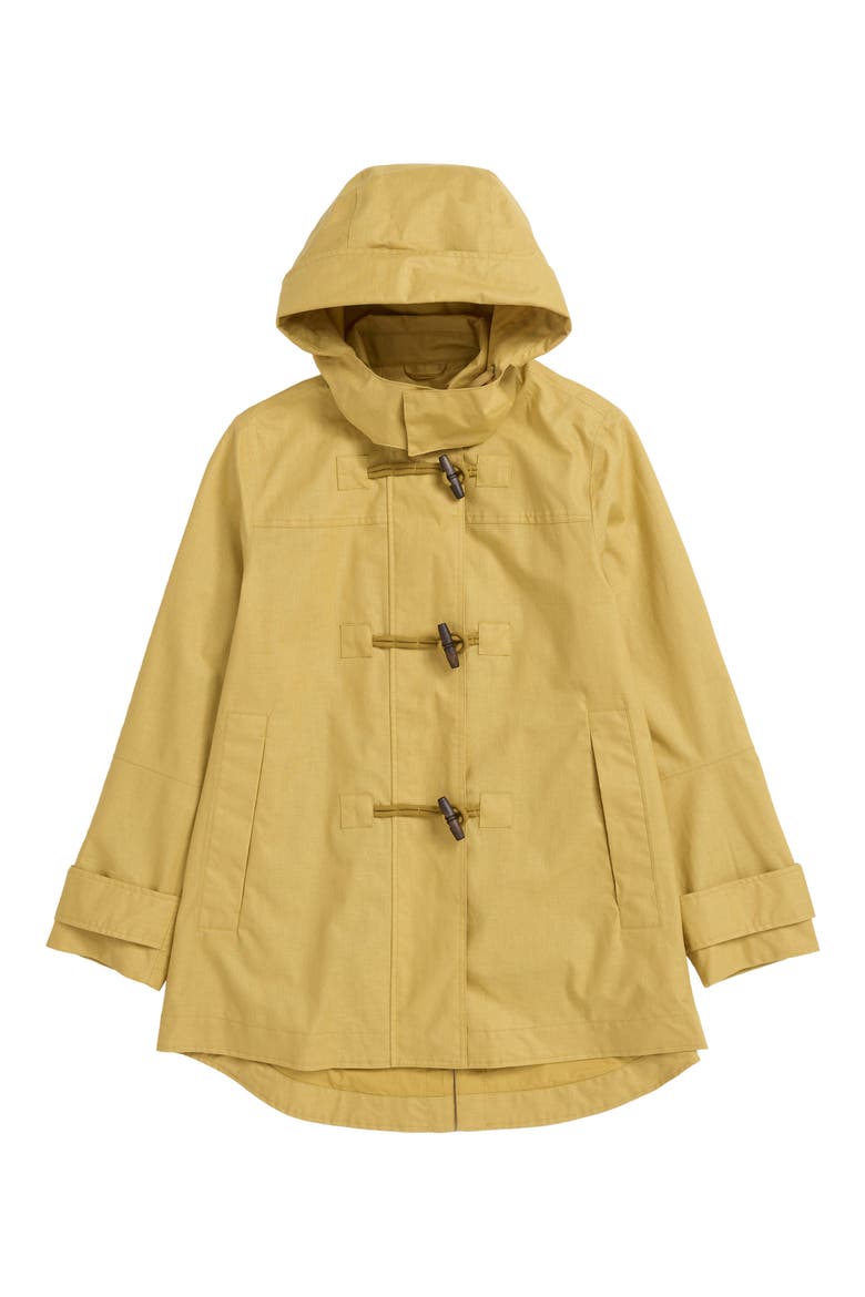 Sea Drift Waterproof Linen & Cotton Rain Coat, Alternate, color, PEAR