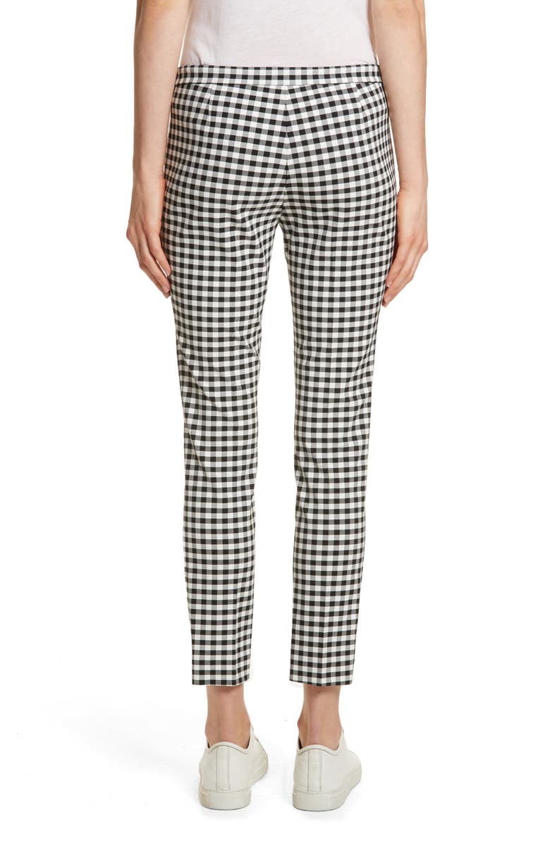 Theory Gingham Classic Skinny Pants, Alternate, color,
