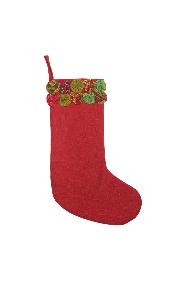 Holiday Yo-Yo Stocking, Main, color, Red