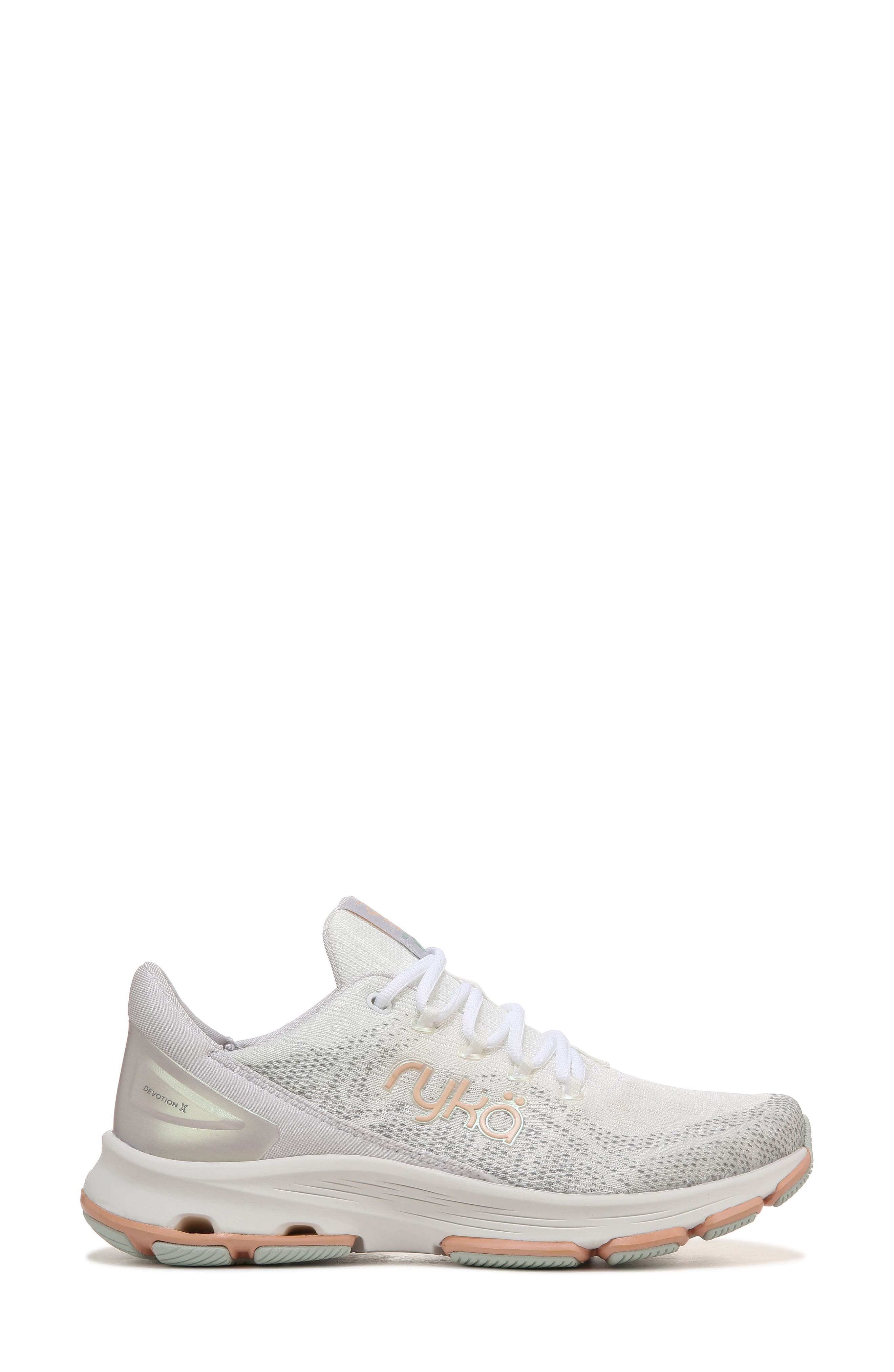 Devotion X Walking Sneaker - Wide Width Available, Alternate, color, BRILLIANT WHITE