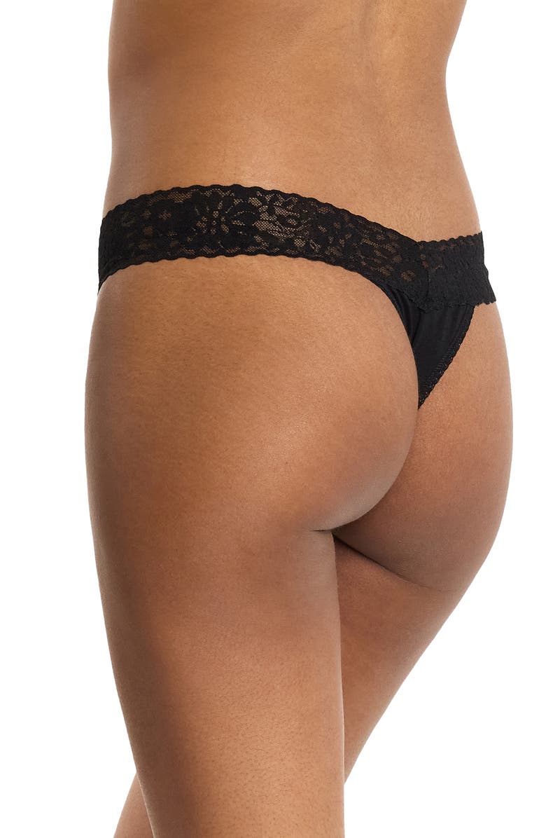 Hanky Panky Dream Original Rise Thong, Alternate, color, Black