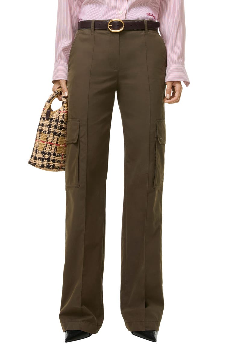 Carmina High Waist Straight Leg Pants, Main, color, JUNIPER