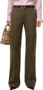 Burberry Carmina High Waist Straight Leg Pants