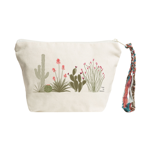 The Tote Project Free To Bloom | Pouch In Brown