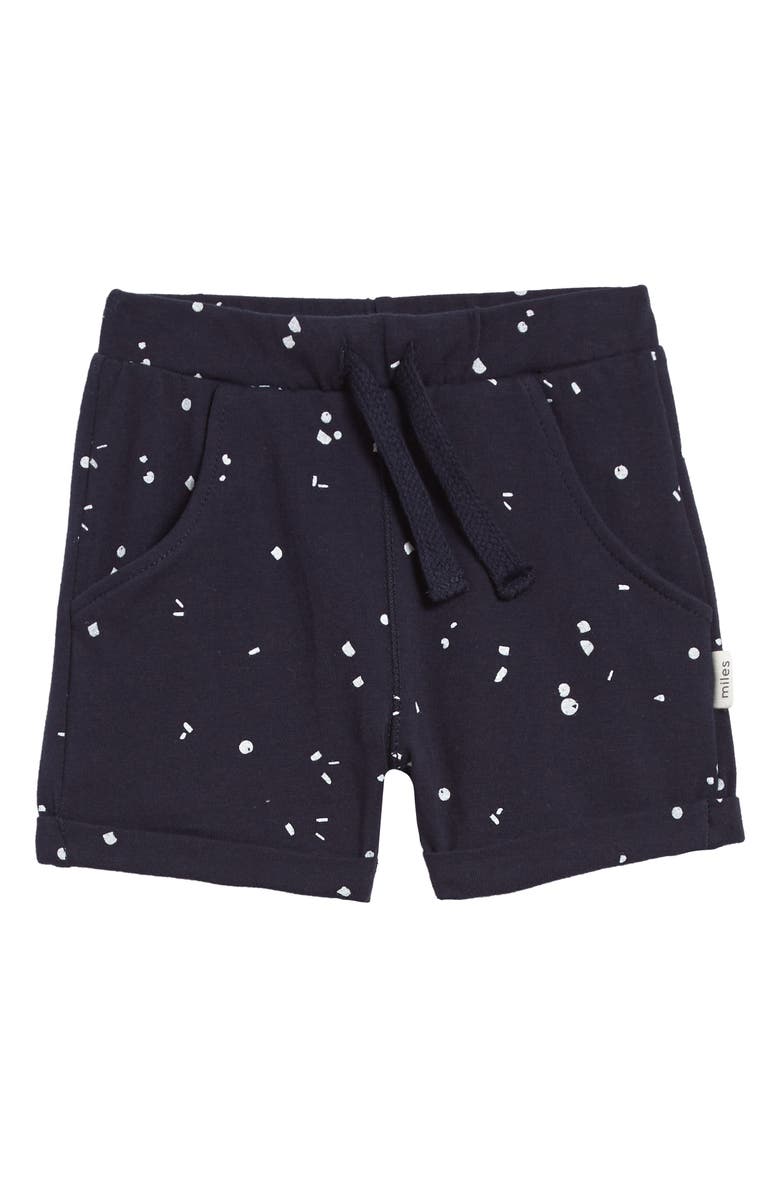 MILES THE LABEL miles baby Print Knit Shorts, Main, color, 