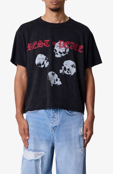 Rip Cotton Graphic T-Shirt