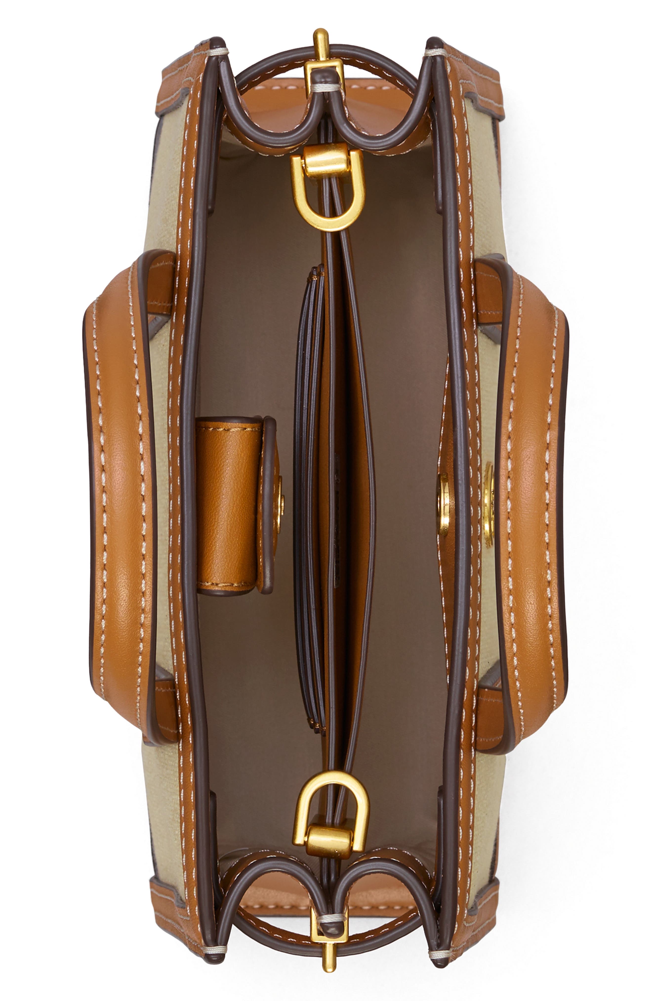 Tory Burch Walker Canvas Micro Satchel, Alternate, color, 