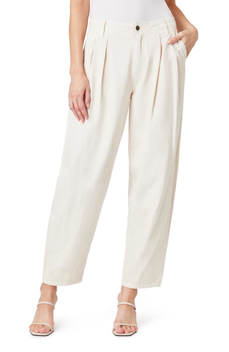 Habitual Pleated Tapered Jeans, Main, color, Stone