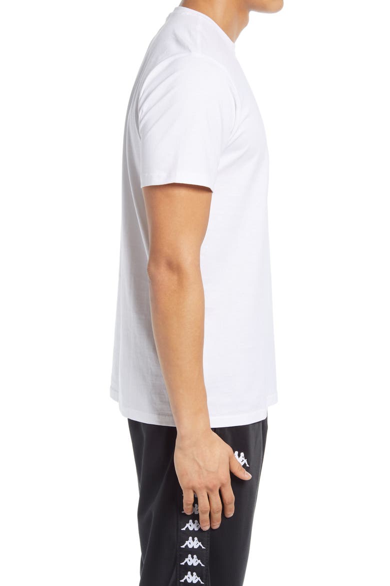 Kappa Authentic Estessi Graphic Tee, Alternate, color, WHITE / BLACK / GREY