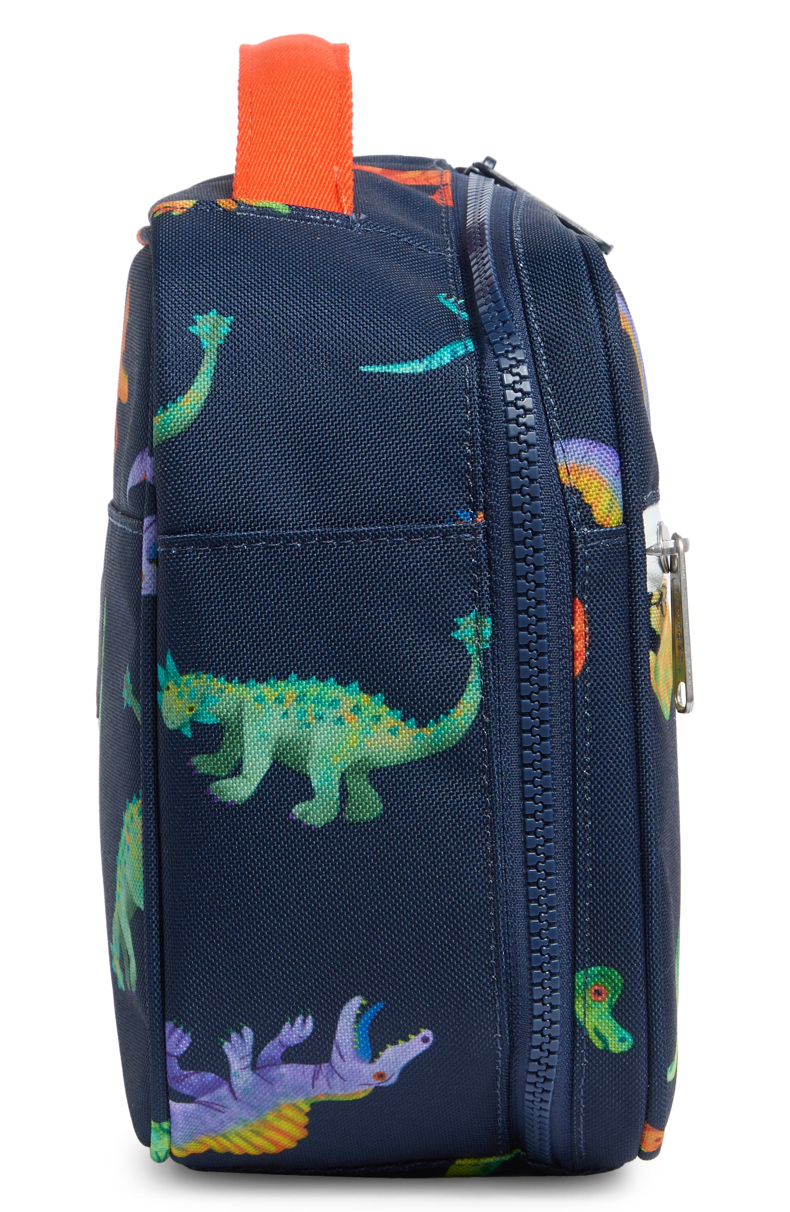 Herschel Supply Co. Kids' Pop Quiz Lunch Bag, Alternate, color, Watercolour Dinos Darkest Navy