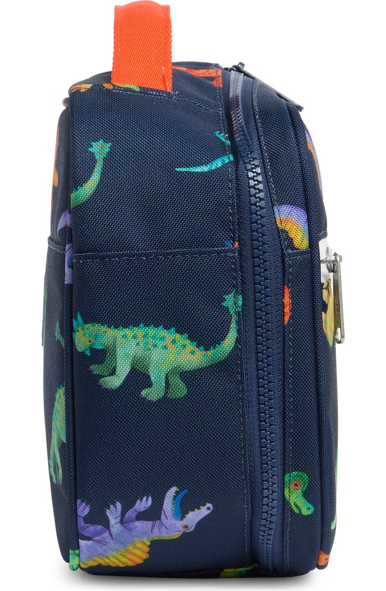 Herschel Supply Co. Kids' Pop Quiz Lunch Bag, Alternate, color, Watercolour Dinos Darkest Navy