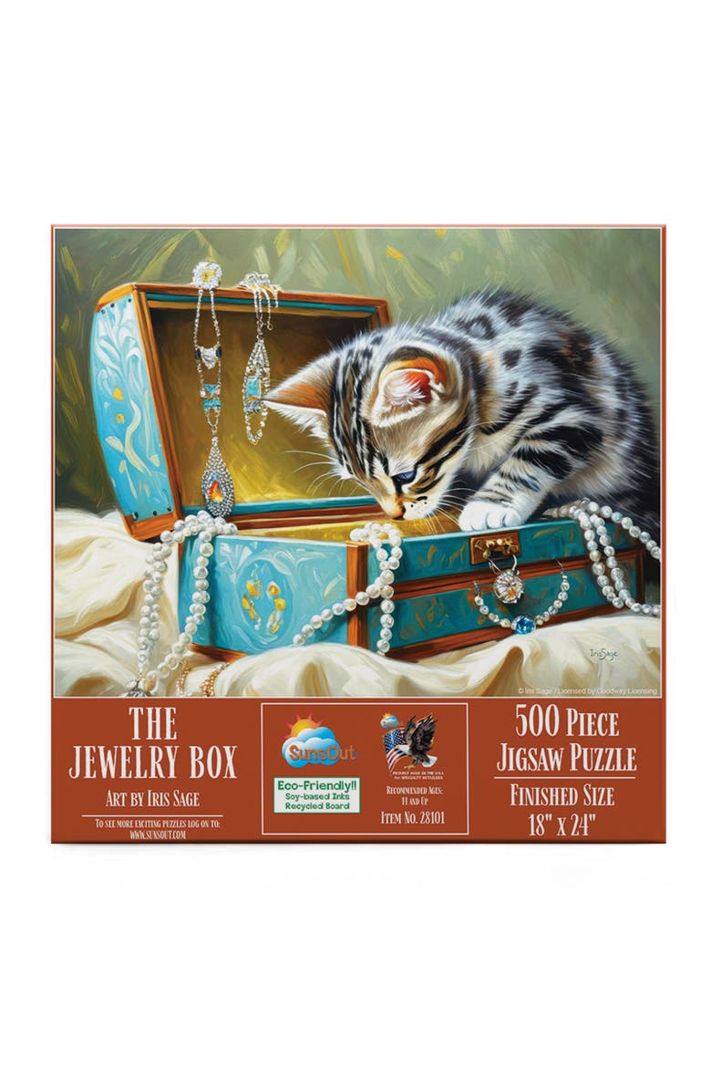 The Jewelry Box 500 piece Jigsaw Puzzle for Adults, Alternate, color, Multicolor