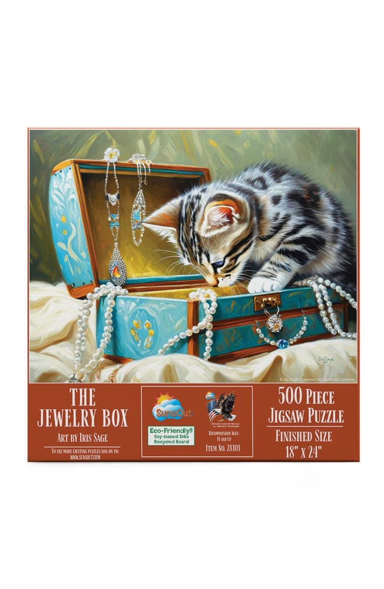 Sunsout The Jewelry Box 500 piece Jigsaw Puzzle for Adults, Alternate, color, Multicolor
