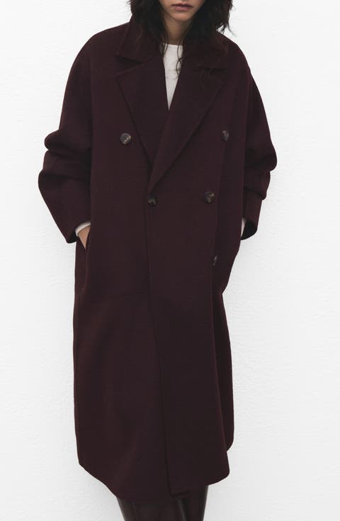 Picarol Double Breasted Wool Blend Coat