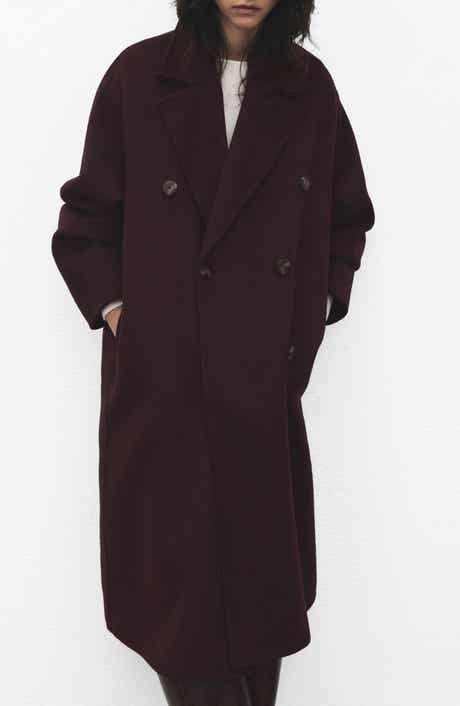 Picarol Double Breasted Wool Blend Coat